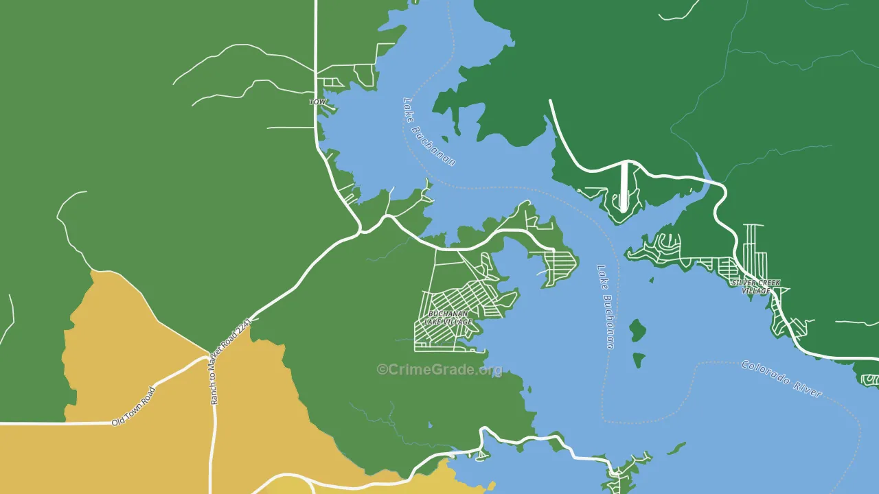 78672, TX Map of Vehicle Theft Rates