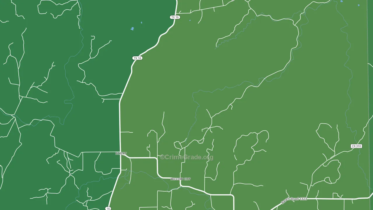 78675, TX Map of Vehicle Theft Rates