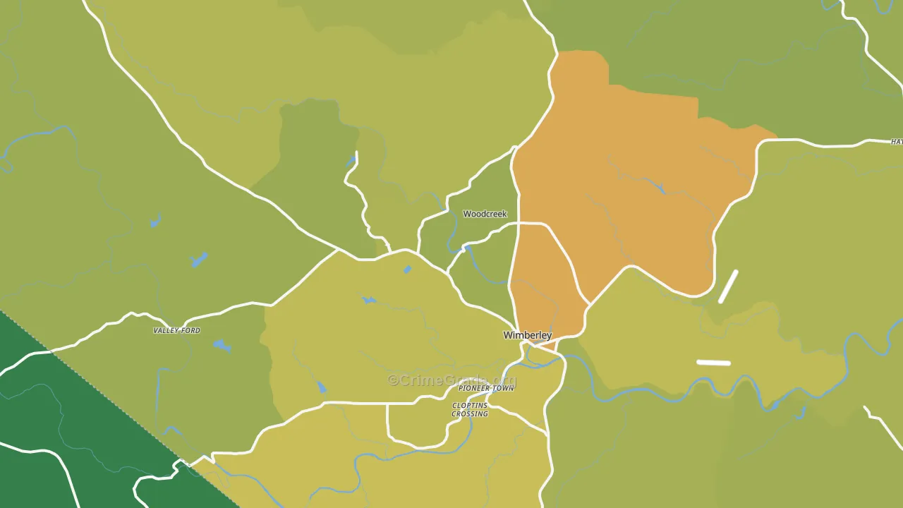 78676, TX Map of Vehicle Theft Rates