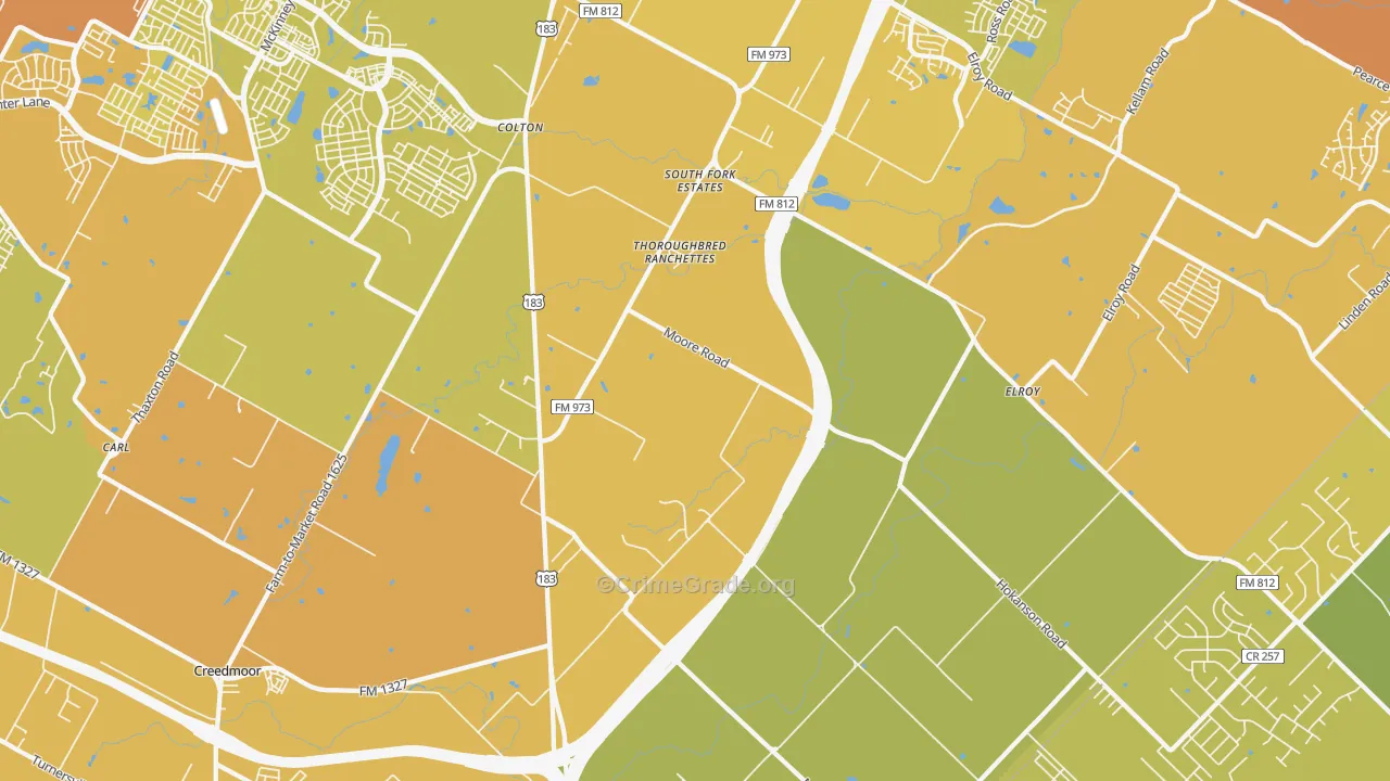 78719, TX Map of Vehicle Theft Rates