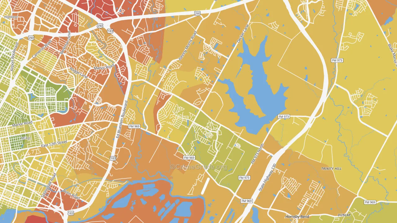 78724, TX Map of Vehicle Theft Rates