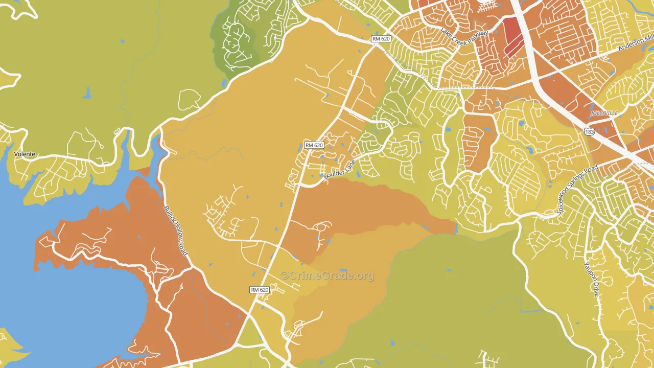 78726, TX Map of Vehicle Theft Rates