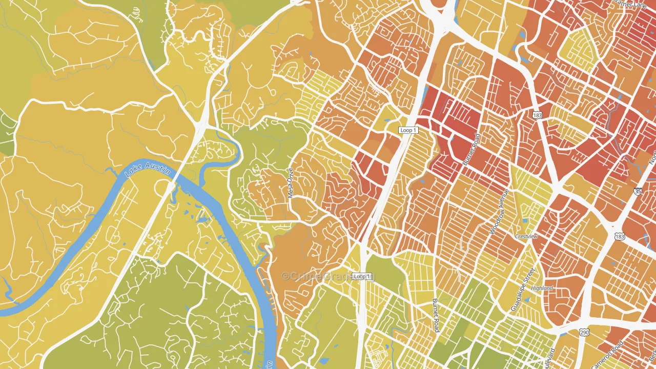 78731, TX Map of Vehicle Theft Rates