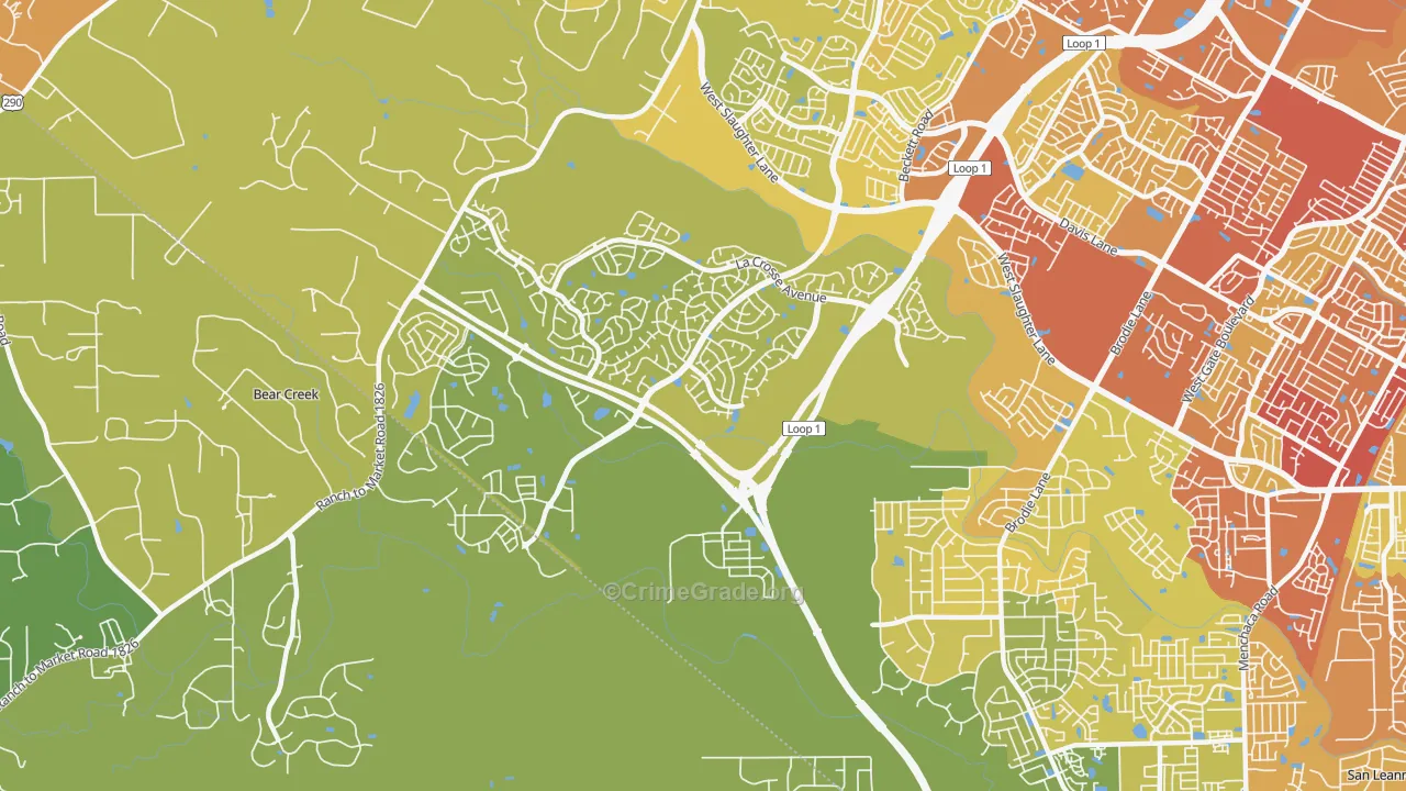 78739, TX Map of Vehicle Theft Rates