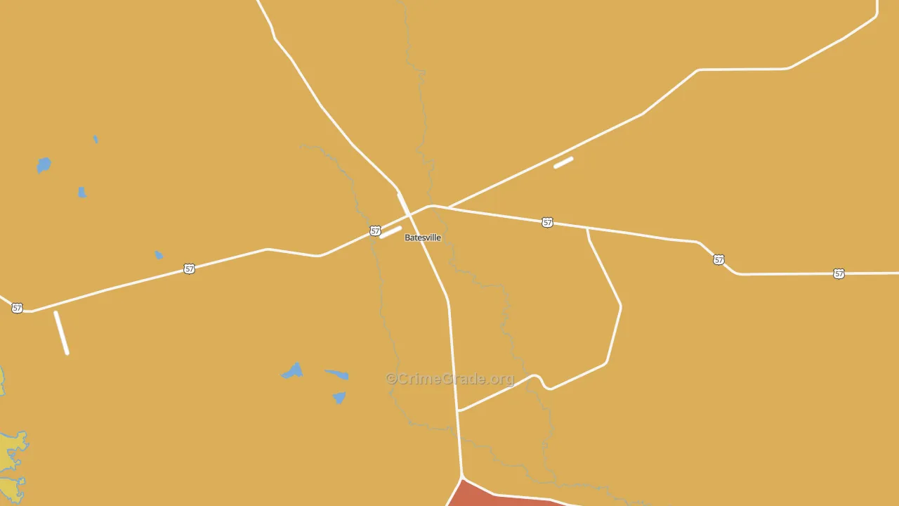 78829, TX Map of Vehicle Theft Rates