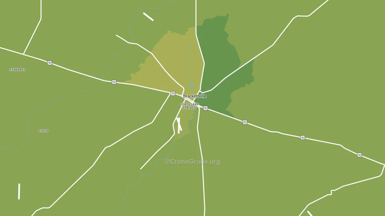 78832, TX Map of Vehicle Theft Rates