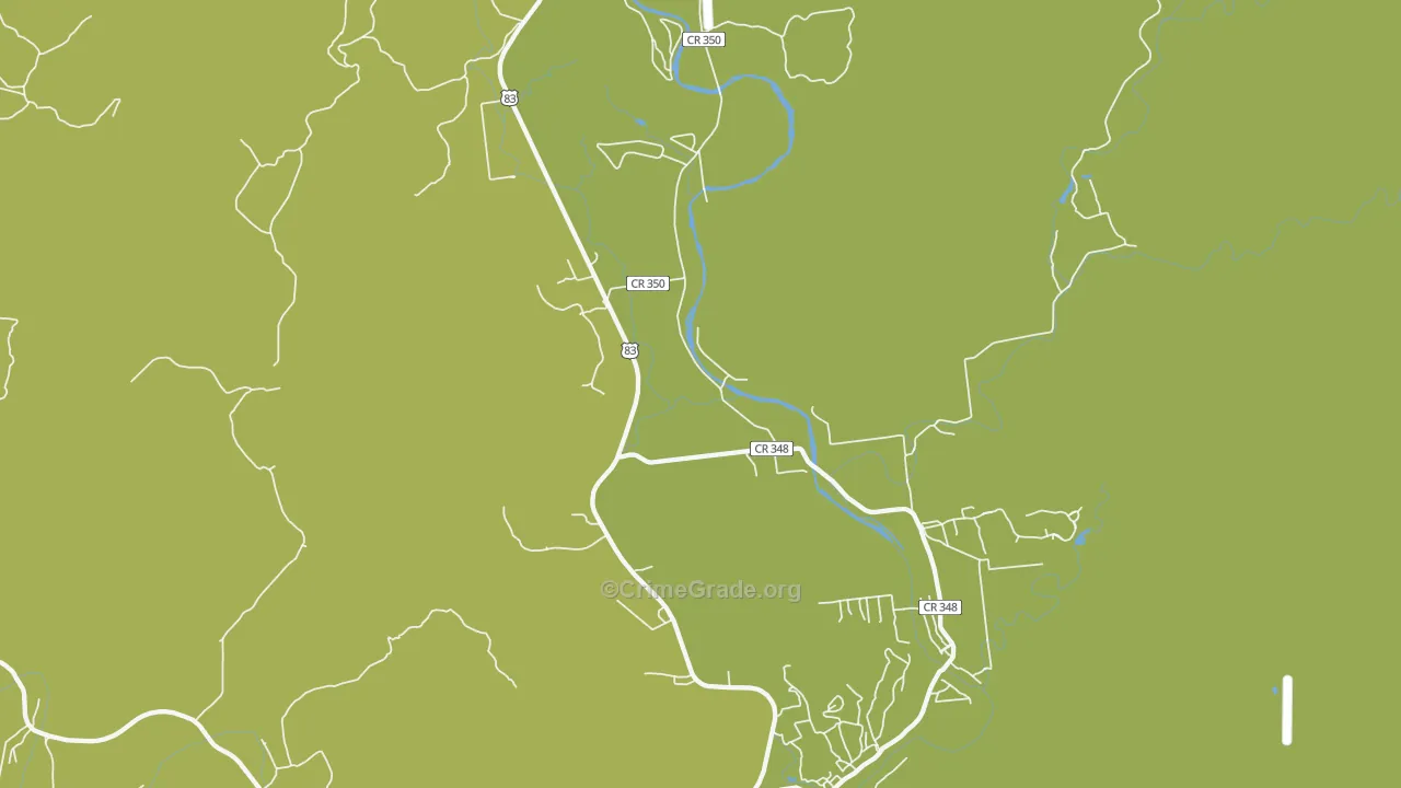 78838, TX Map of Vehicle Theft Rates