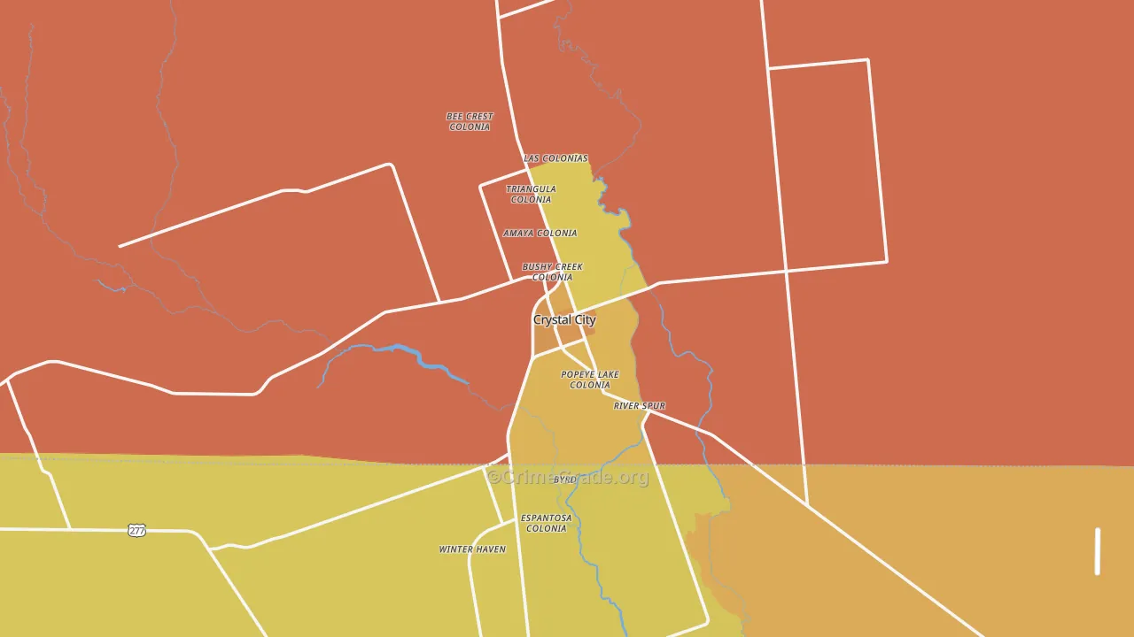 78839, TX Map of Vehicle Theft Rates
