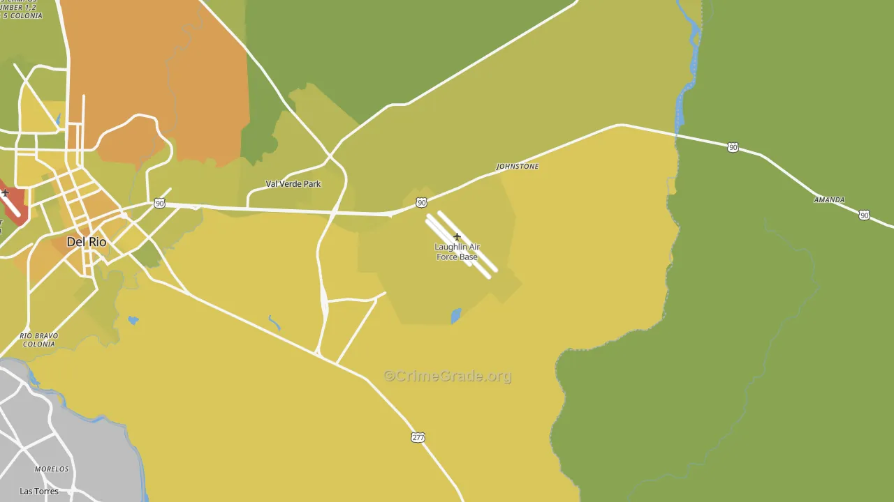 78843, TX Map of Vehicle Theft Rates