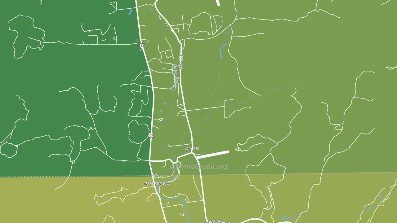 78879, TX Map of Vehicle Theft Rates