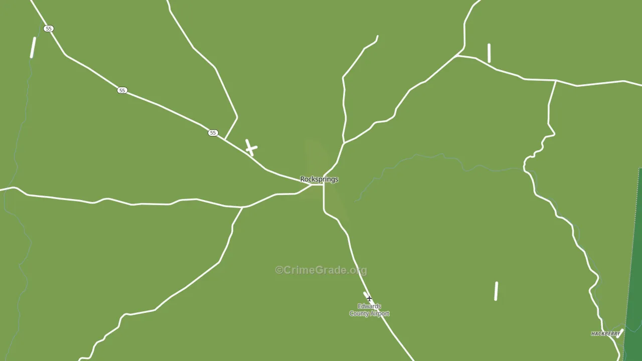 78880, TX Map of Vehicle Theft Rates