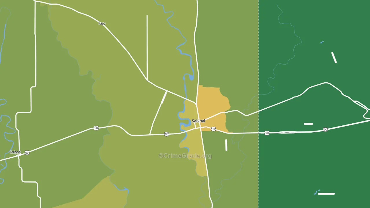 78881, TX Map of Vehicle Theft Rates