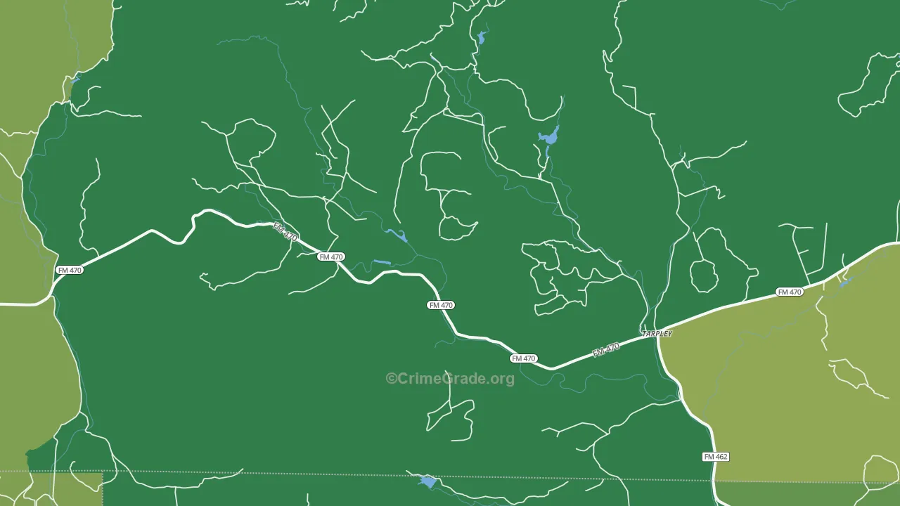 78883, TX Map of Vehicle Theft Rates