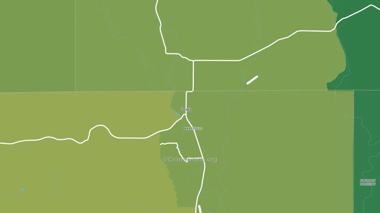 78884, TX Map of Vehicle Theft Rates