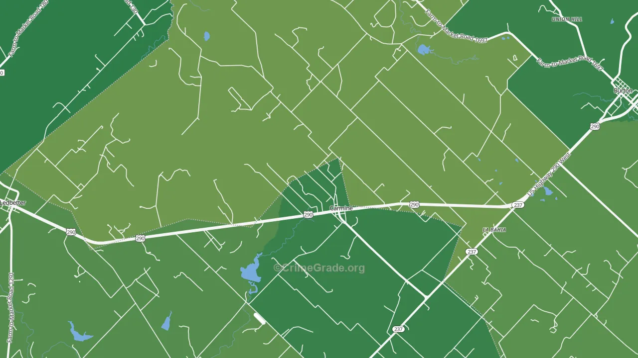 78932, TX Map of Vehicle Theft Rates