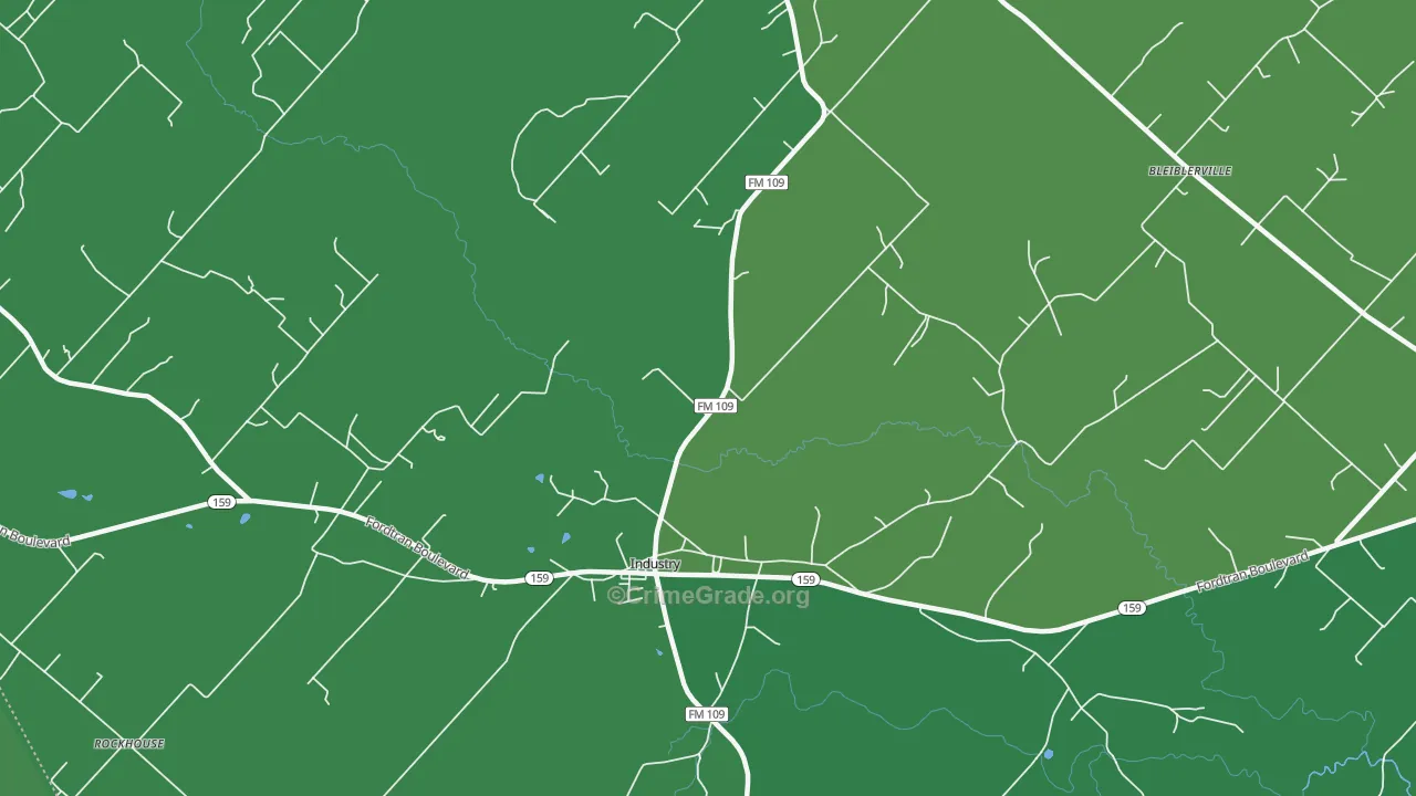 78944, TX Map of Vehicle Theft Rates