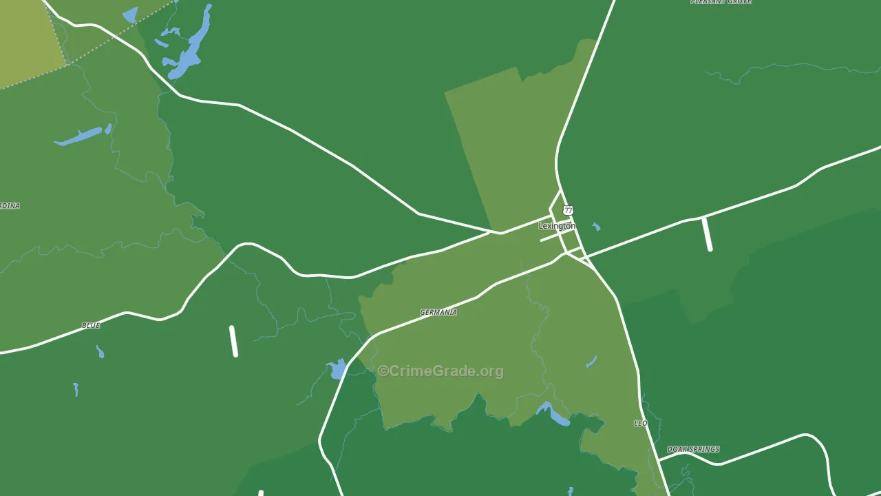 78947, TX Map of Vehicle Theft Rates