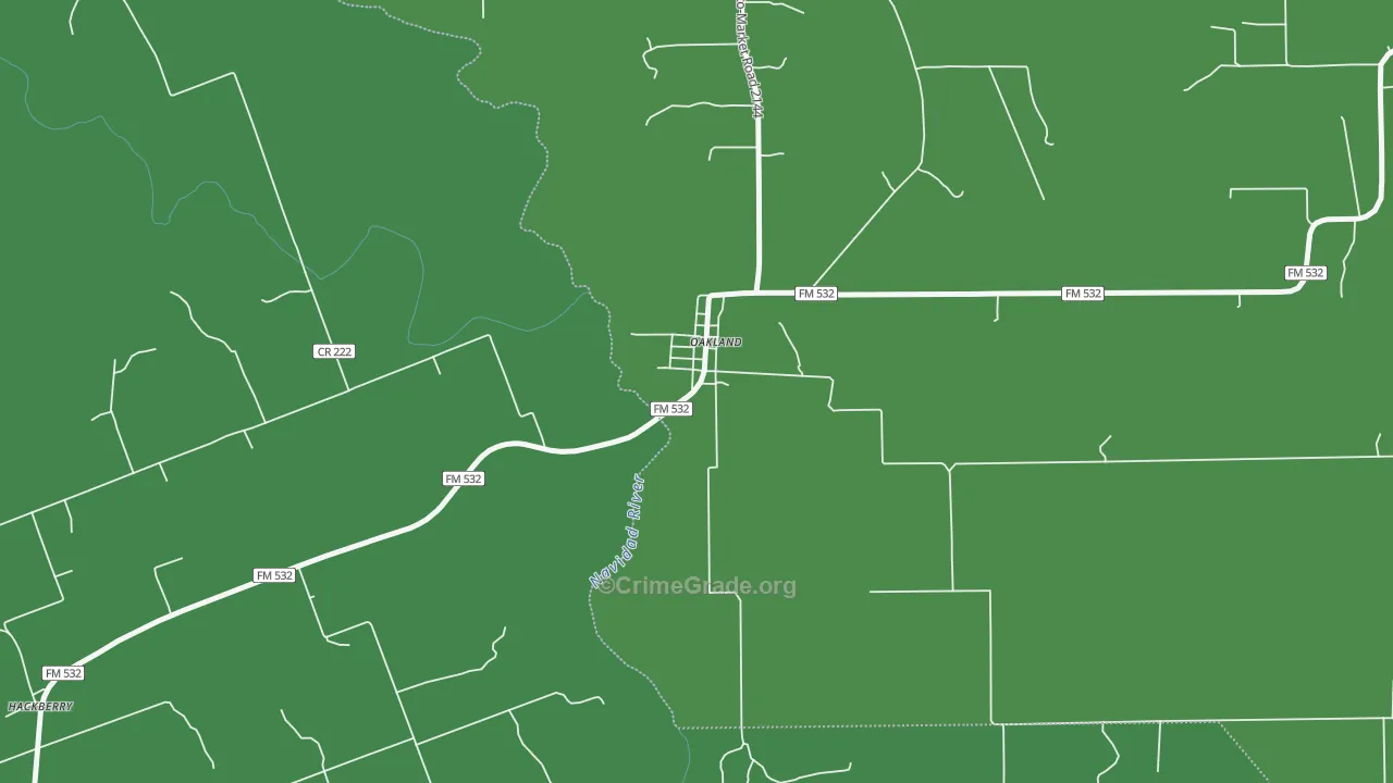 78951, TX Map of Vehicle Theft Rates