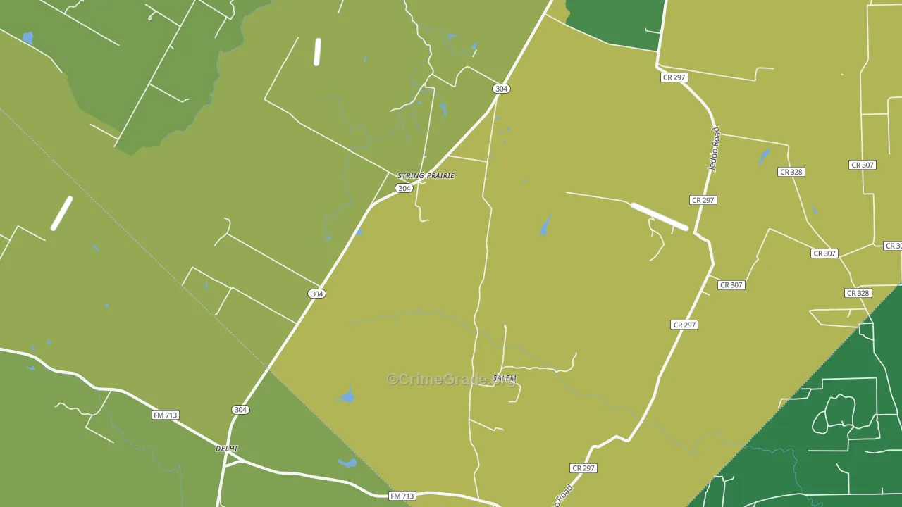 78953, TX Map of Vehicle Theft Rates