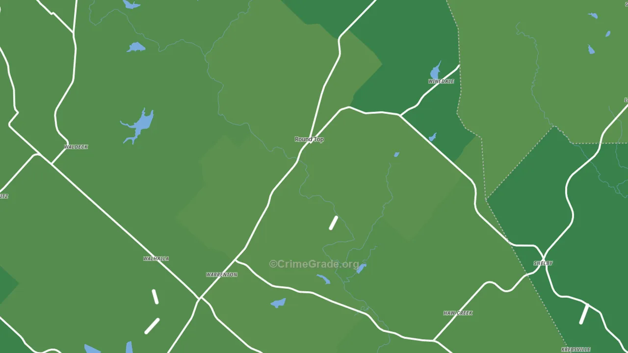 78954, TX Map of Vehicle Theft Rates