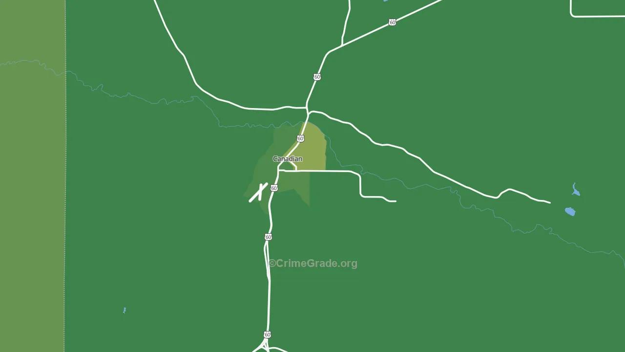 79014, TX Map of Vehicle Theft Rates