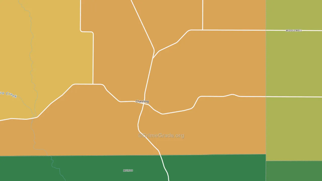 79018, TX Map of Vehicle Theft Rates