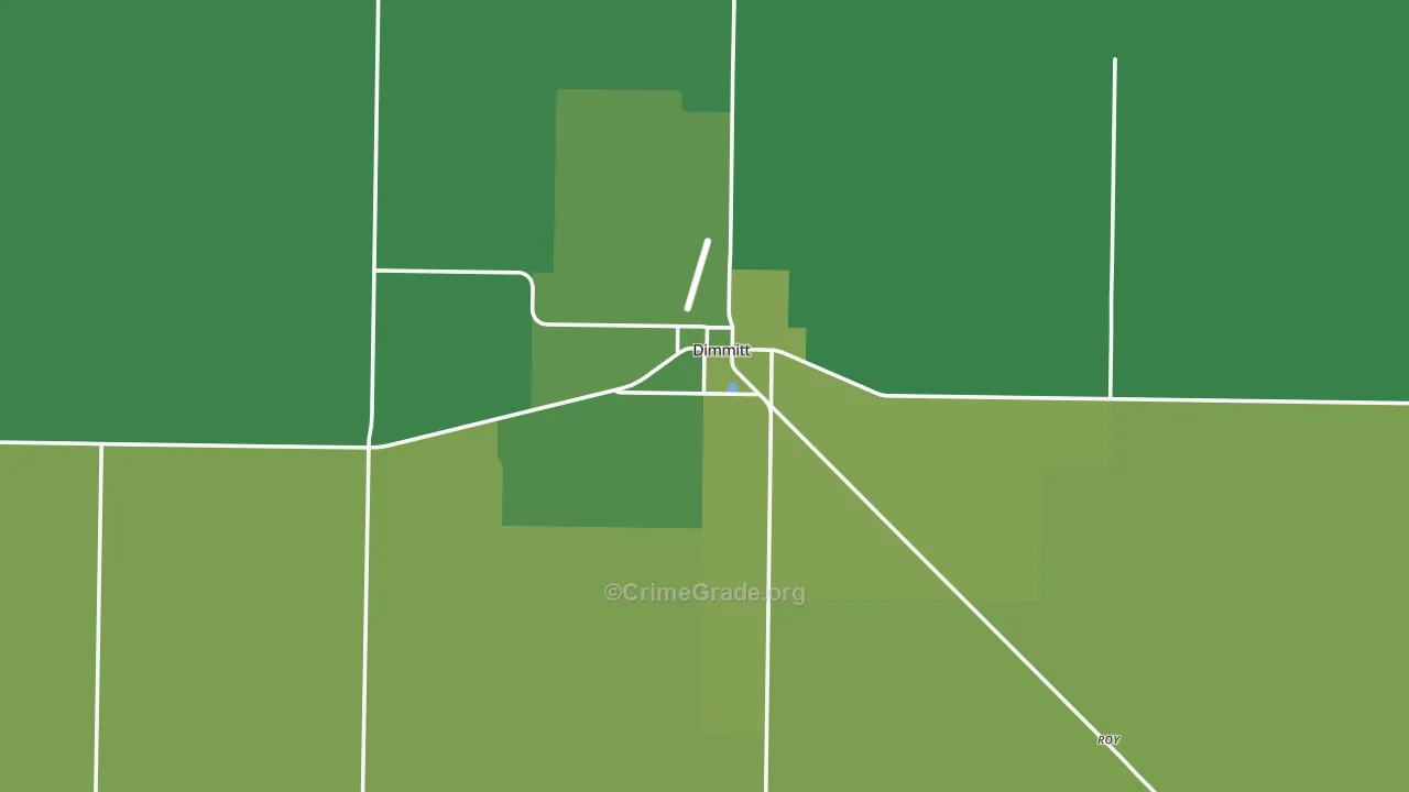 79027, TX Map of Vehicle Theft Rates