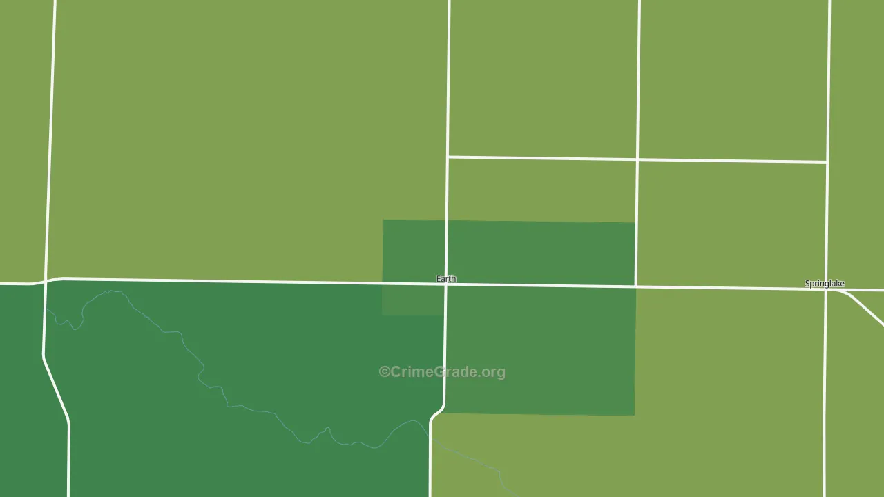 79031, TX Map of Vehicle Theft Rates