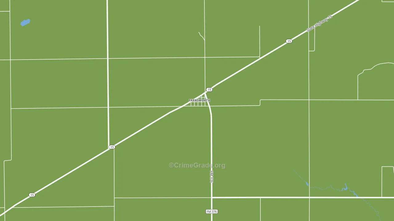79033, TX Map of Vehicle Theft Rates