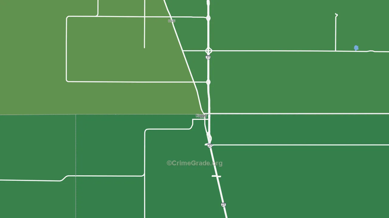 79042, TX Map of Vehicle Theft Rates