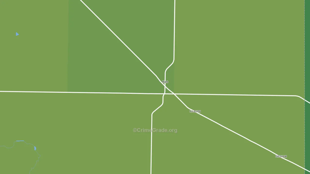 79043, TX Map of Vehicle Theft Rates