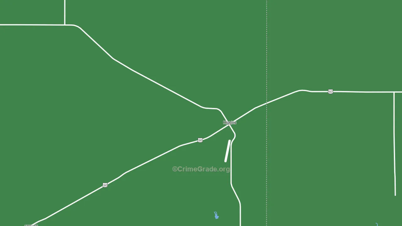 79046, TX Map of Vehicle Theft Rates