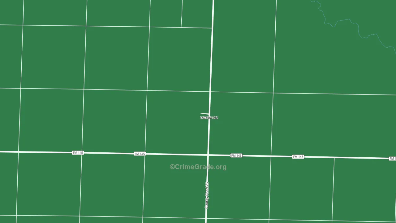 79053, TX Map of Vehicle Theft Rates