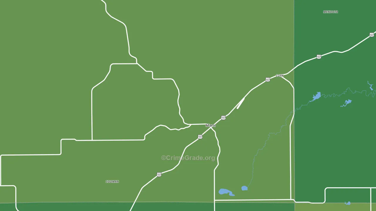 79059, TX Map of Vehicle Theft Rates