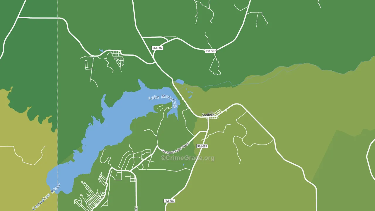 79078, TX Map of Vehicle Theft Rates