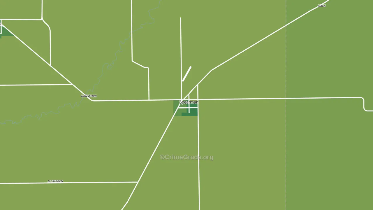 79081, TX Map of Vehicle Theft Rates