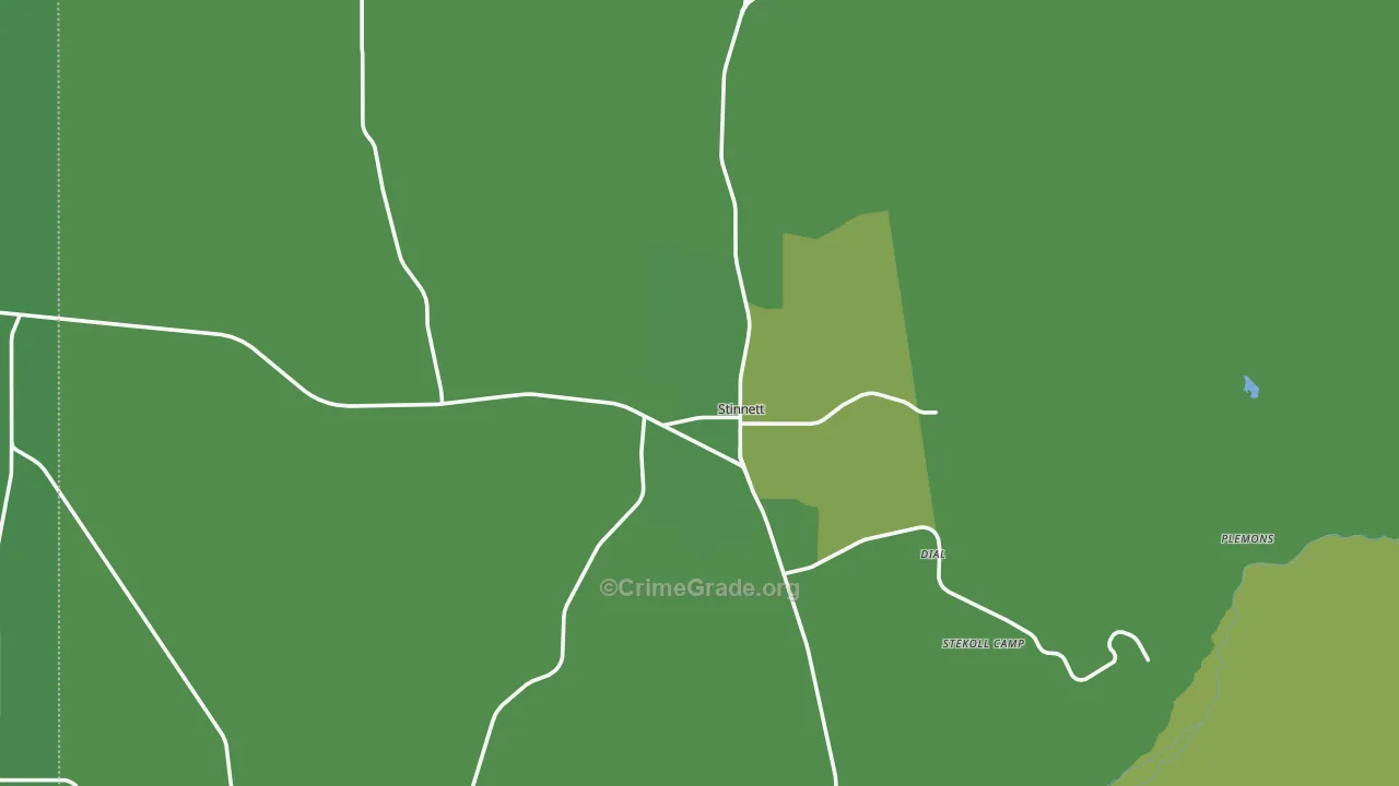 79083, TX Map of Vehicle Theft Rates