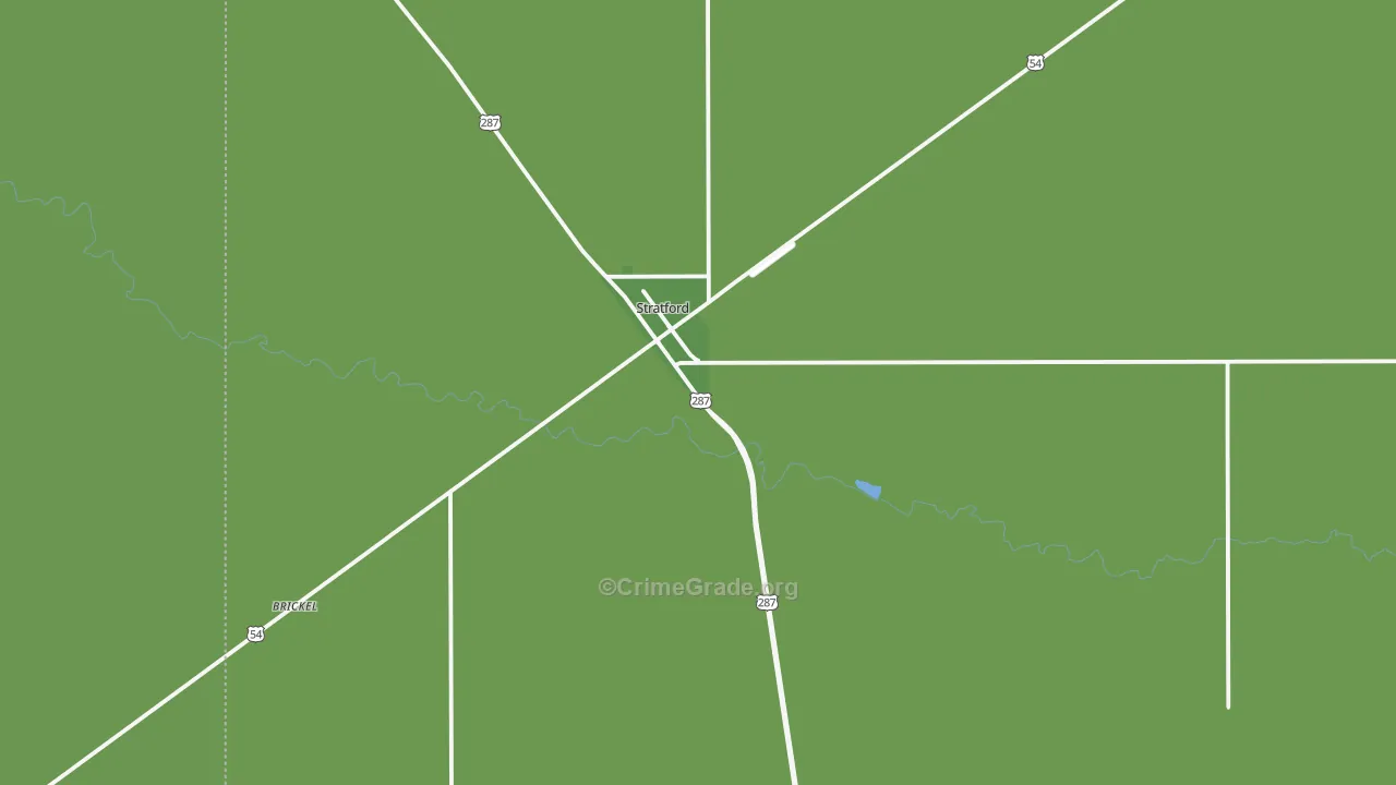 79084, TX Map of Vehicle Theft Rates