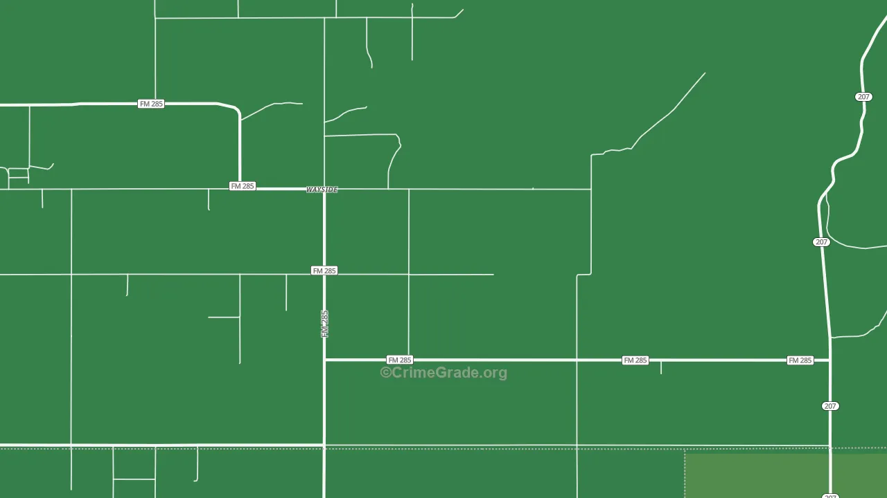 79094, TX Map of Vehicle Theft Rates