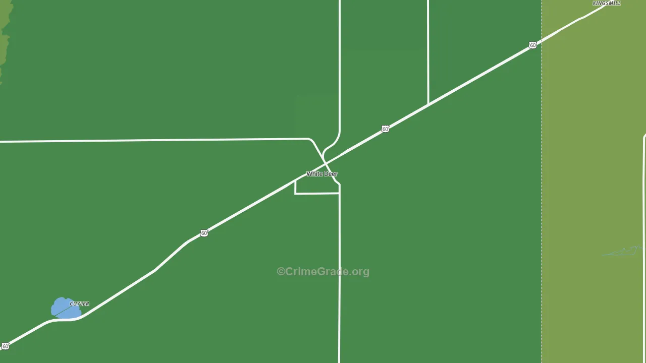 79097, TX Map of Vehicle Theft Rates