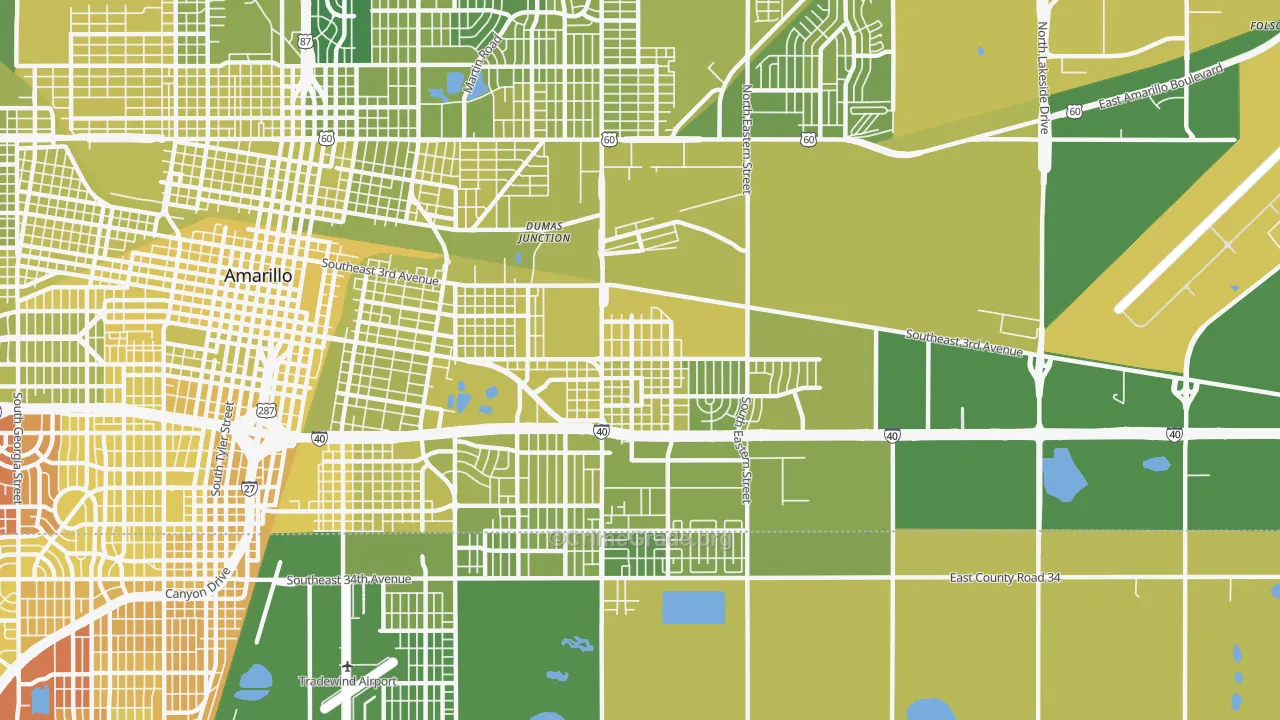 79104, TX Map of Vehicle Theft Rates