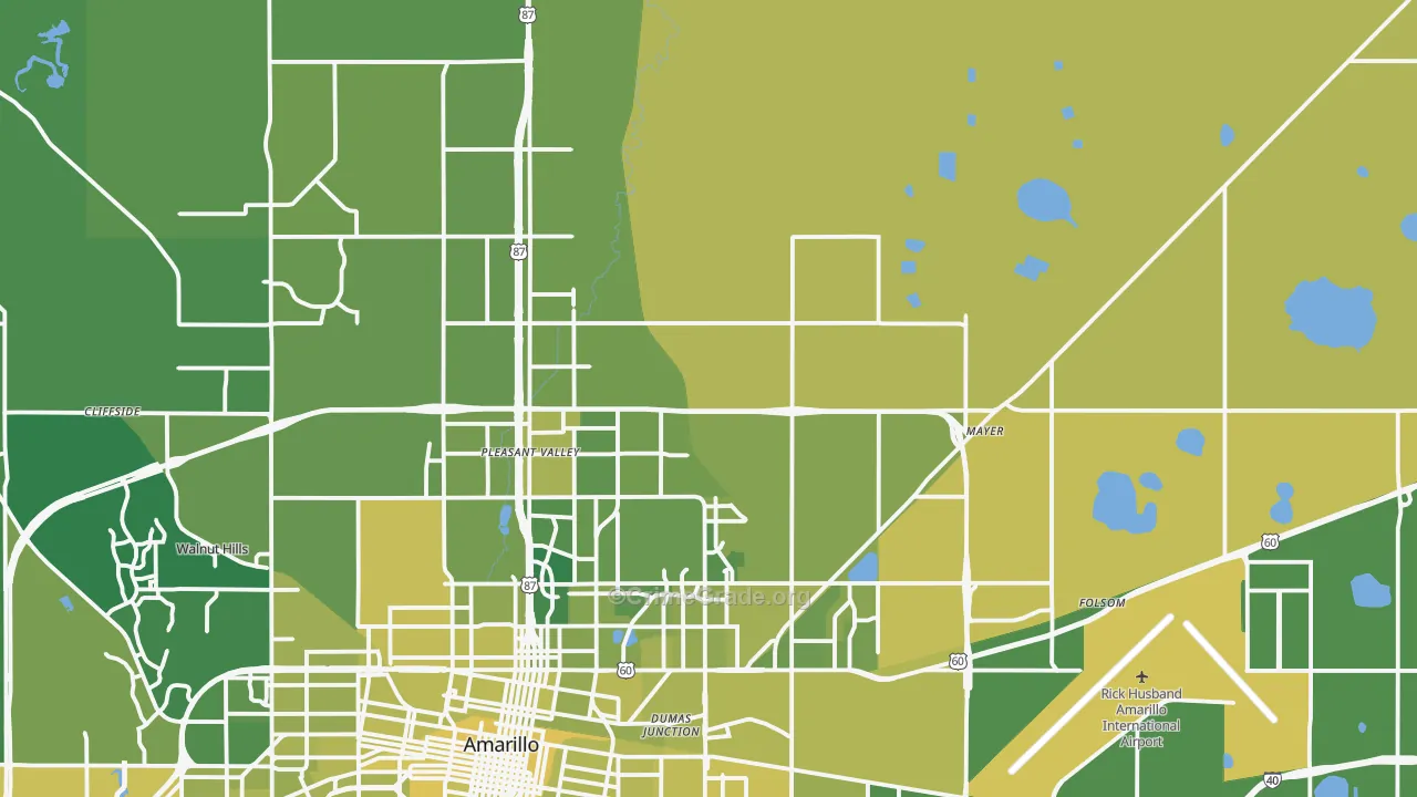 79108, TX Map of Vehicle Theft Rates