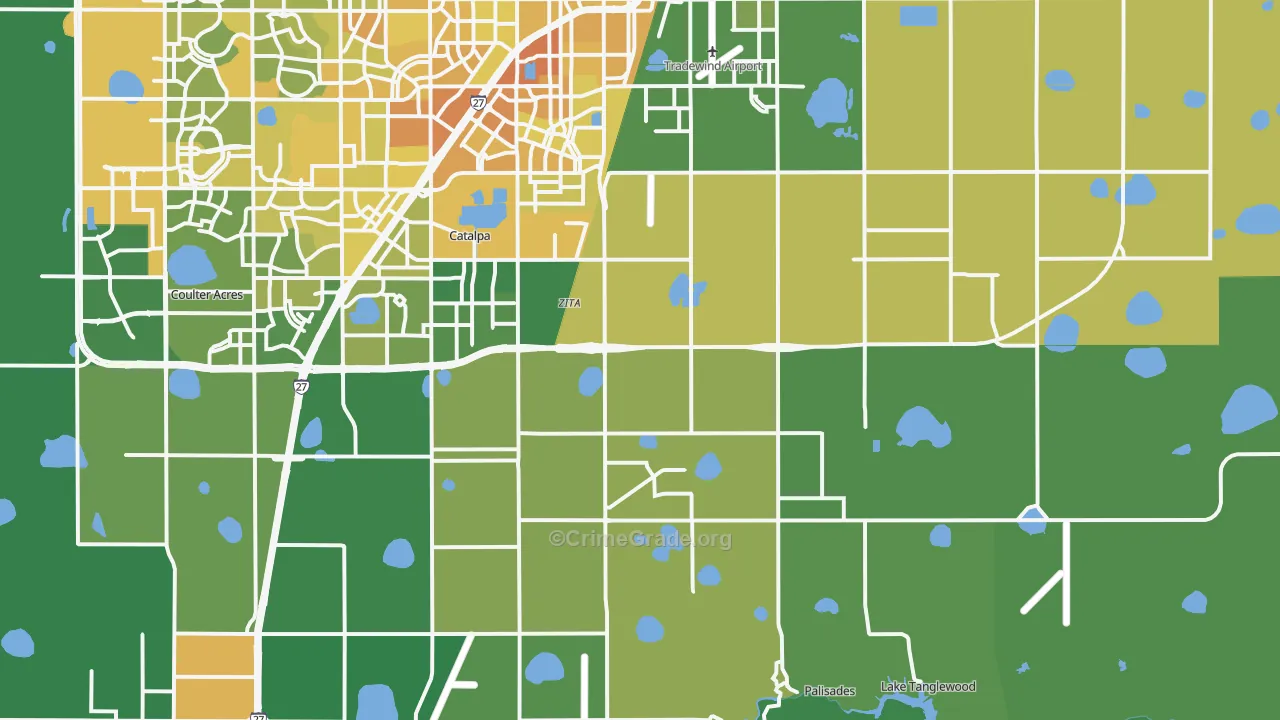 79118, TX Map of Vehicle Theft Rates