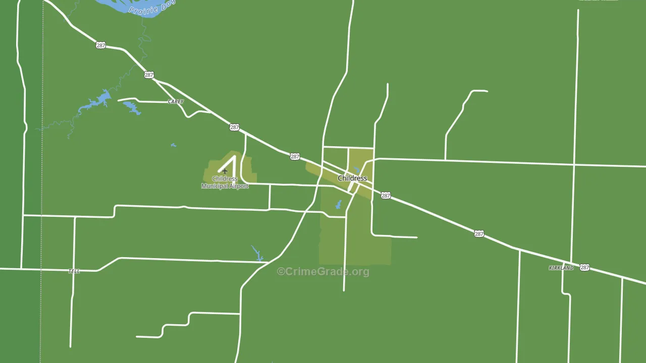 79201, TX Map of Vehicle Theft Rates
