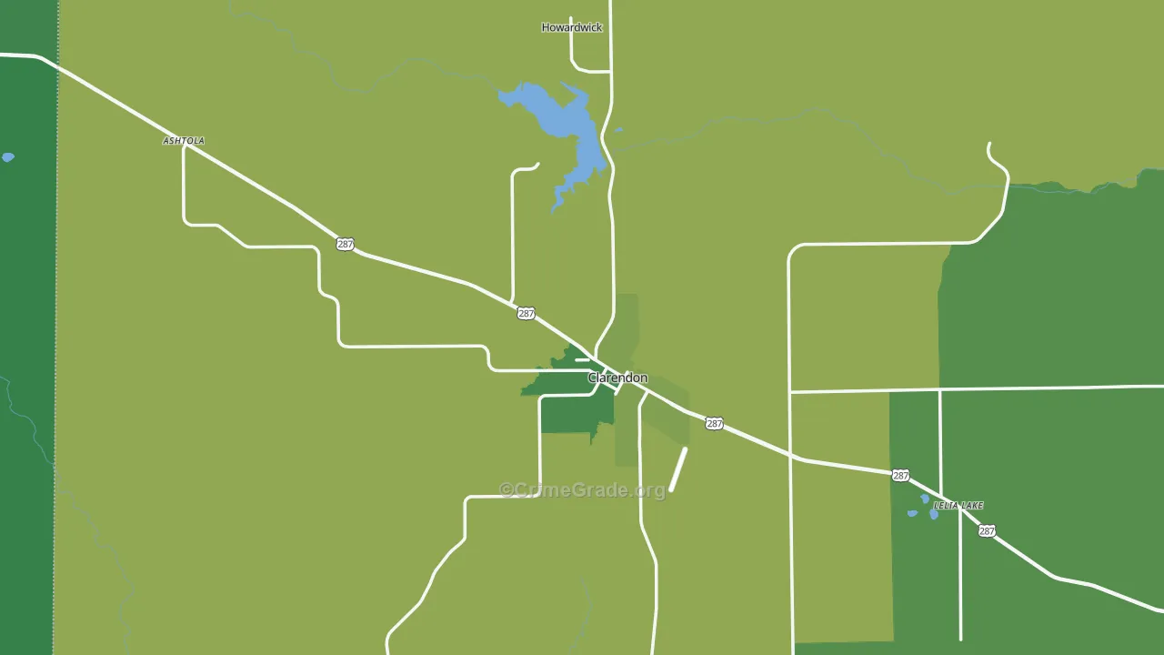 79226, TX Map of Vehicle Theft Rates