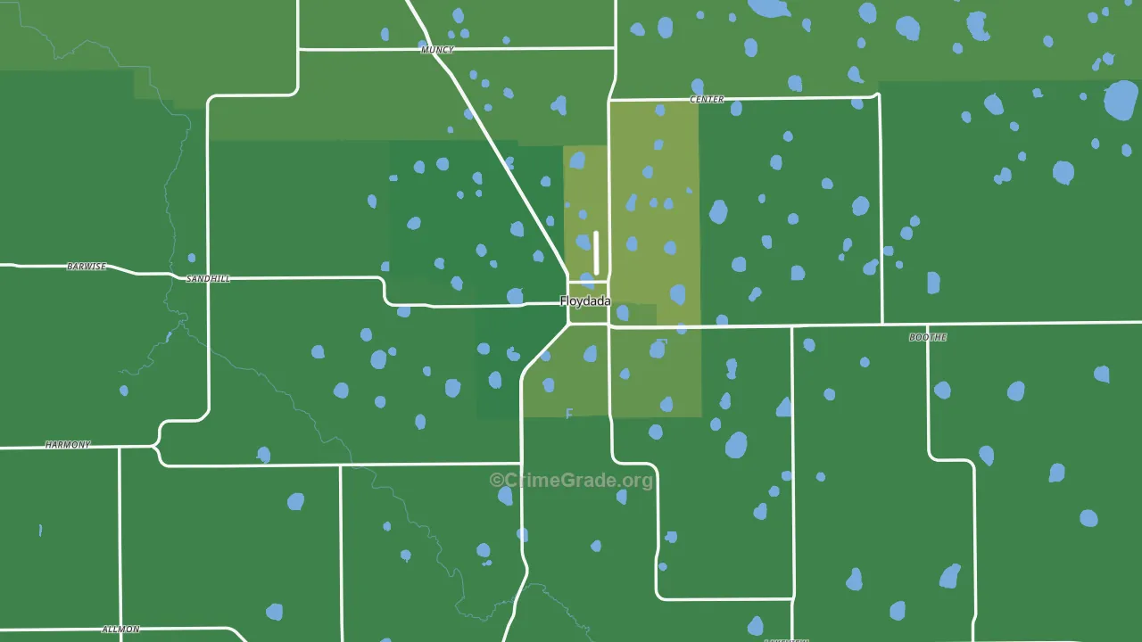 79235, TX Map of Vehicle Theft Rates