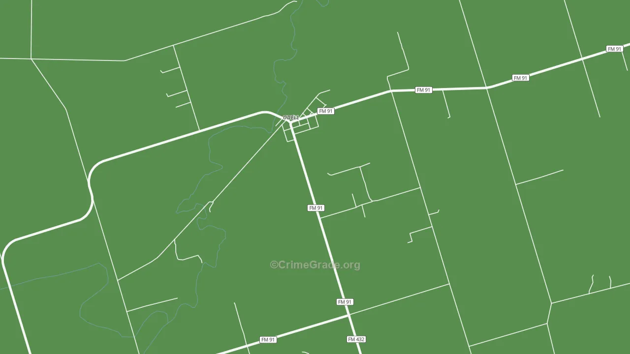 79247, TX Map of Vehicle Theft Rates