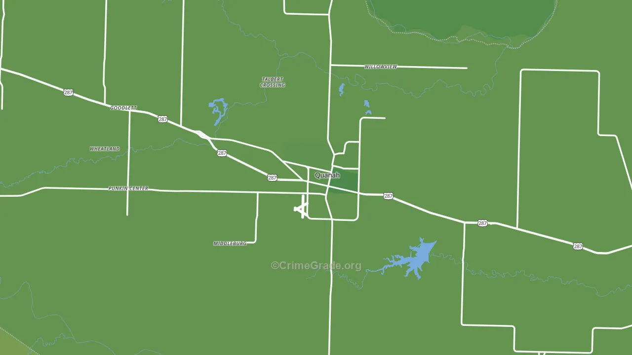 79252, TX Map of Vehicle Theft Rates