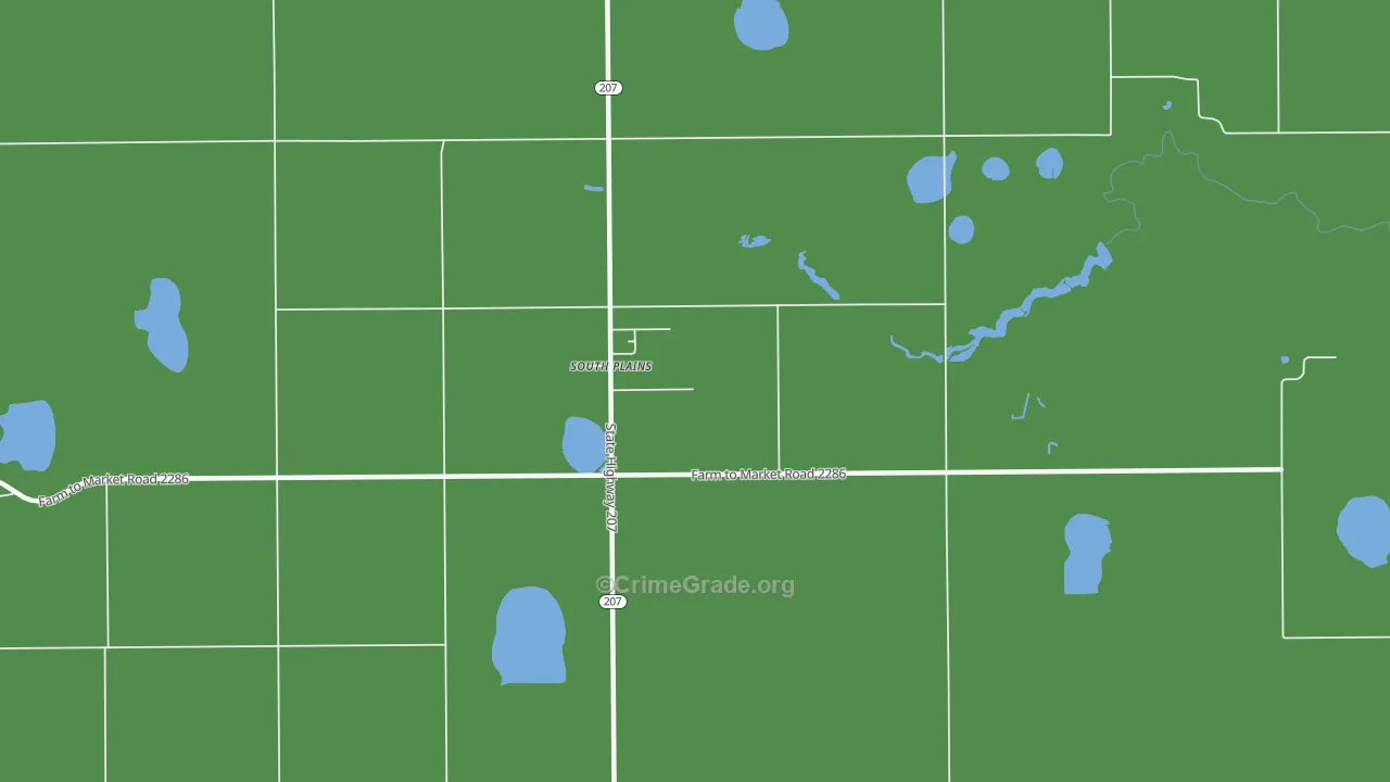 79258, TX Map of Vehicle Theft Rates
