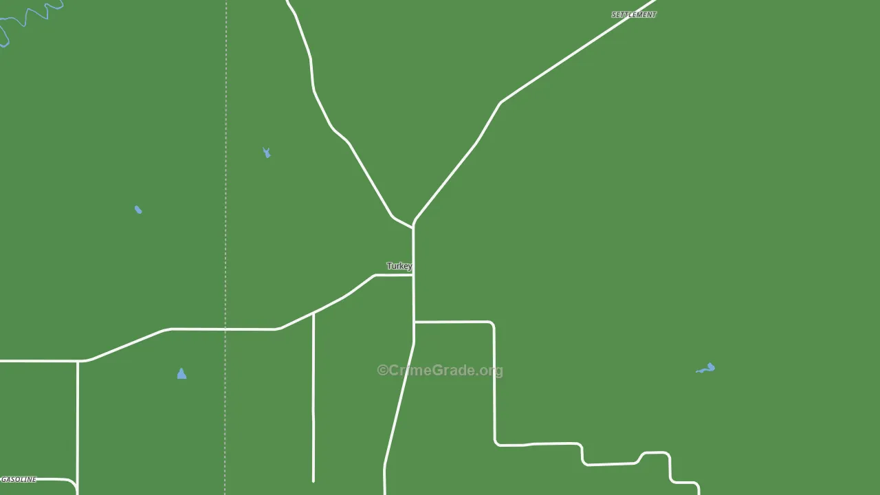 79261, TX Map of Vehicle Theft Rates